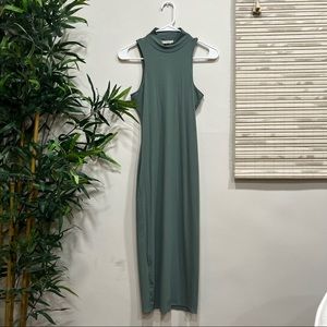 Turtleneck Bodycon Midi Dress